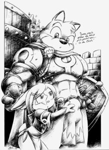 Rating: Explicit Score: 0 Tags: anthro armor black_and_white bottomwear bulge clothing doing_it_wrong drake_fenwick duo e621 female lagomorph leporid loincloth mae_(paige) male mammal markings monochrome muscular rabbit shield star_(marking) thief young young_anthro User: bunchy7s