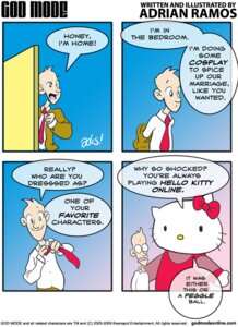 Rating: Safe Score: 0 Tags: 4koma accessory adrian_ramos base_two_layout bow_(feature) bow_accessory clothed clothing comic cosplay dialogue door duo e621 ear_bow english_text four_frame_image fully_clothed greeting grid_layout hello_kitty_(character) hello_kitty_(series) human jacket male mammal mitten_hands mouth_coming_off_face necktie open_mouth question sanrio shirt size_difference smile speech_bubble spread_arms tan_body tan_skin text tongue toony topwear translucent two_row_layout undressing url whiskers wide_eyed yellow_nose User: bunchy7s