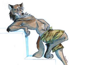 Rating: Questionable Score: 0 Tags: amonomega anthro bottomwear canid canine canis clothing e621 ear_piercing hand_in_pants licking male mammal piercing shorts solo stairs suggestive tail tongue tongue_out wolf User: bunchy7s