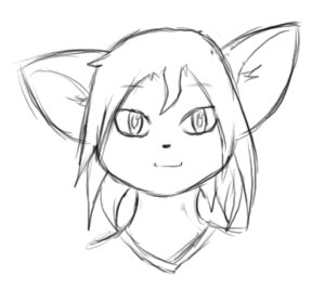 Rating: Safe Score: 0 Tags: ambiguous_gender anthro black_and_white domestic_cat e621 felid feline felis hair headshot_portrait looking_at_viewer low_res mammal monochrome portrait simple_background sketch smile solo yang_(artist) User: bunchy7s