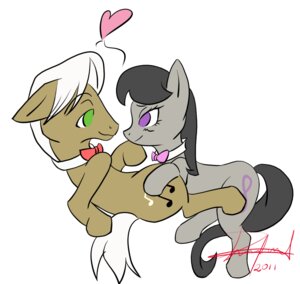 Rating: Questionable Score: 0 Tags: bow_(feature) bow_tie cutie_mark duo e621 earth_pony equid equine female feral frederick_horseshoepin_(mlp) friendship_is_magic hasbro horse male mammal my_little_pony octavia_(mlp) pony simple_background tail unknown_artist white_background User: bunchy7s