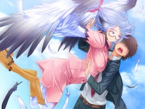 Rating: Safe Score: 0 Tags: 4:3 avian duo e621 european_mythology eyewear feathered_wings feathers female glasses greek_mythology hair harpy human humanoid male mammal monster_girl_(genre) mythological_avian mythological_creature mythology sei_monmusu_gakuen teacher vanadis winged_humanoid wings User: bunchy7s