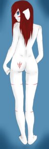 Rating: Questionable Score: 0 Tags: 2013 absurd_res anthro avimelekh blue_eyes butt canid canine e621 femboy hair hi_res looking_at_viewer looking_back male mammal markings nude rear_view red_hair smile solo tailless tattoo tribal white_body User: bunchy7s