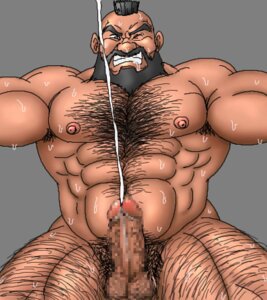 Rating: Explicit Score: 0 Tags: bara beard capcom cum hairy hairy_body hairy_chest male male_only muscles rule34 solo street_fighter uhokue yaoi zangief User: bunchy7s