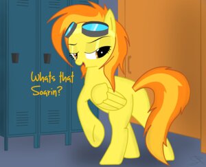 Rating: Safe Score: 0 Tags: 2011 bedroom_eyes dialogue e621 english_text equid equine eyewear feathered_wings feathers female feral friendship_is_magic glistening_eyelids goggles hair half-closed_eyes hasbro hi_res mammal multicolored_hair my_little_pony mythological_creature mythological_equine mythology narrowed_eyes pegasus quadruped seductive solo spitfire_(mlp) spitshy tail text wings wonderbolts_(mlp) yellow_body yellow_feathers User: bunchy7s