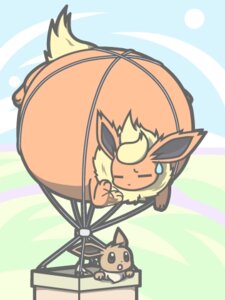 Rating: Safe Score: 0 Tags: 3:4 ambiguous_gender bodily_fluids canid canine duo e621 eevee eeveelution feral flareon generation_1_pokemon inflation low_res mammal nintendo outside pokemon pokemon_(species) sweat unknown_artist User: bunchy7s