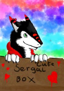 Rating: Safe Score: 0 Tags: abstract_background absurd_res ambiguous_gender anthro blush box container e621 gustav hi_res mammal sergal shivermoon simple_background smile solo User: bunchy7s