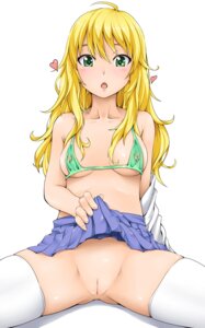 Rating: Explicit Score: 0 Tags: 1girls bikini bikini_top blonde_hair blush breasts female green_bikini green_eyes heart highres hoshii_miki idolmaster idolmaster_2 lambda_(kusowarota) long_hair nipples no_panties open_mouth pussy rule34 skirt skirt_lift solo swimsuit thighhighs uncensored white_legwear User: bunchy7s