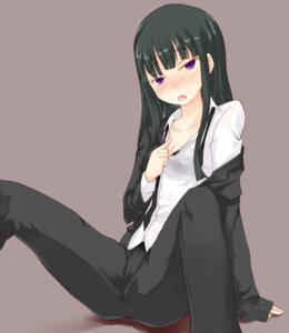 Rating: Explicit Score: 0 Tags: black_hair blush darker_than_black female formal hazuki_mina long_hair minitesu off_shoulder open_mouth pant_suit purple_eyes rule34 simple_background sitting solo suit unbuttoned User: bunchy7s Rating: Explicit Score: 0 Tags: black_hair blush darker_than_black female formal hazuki_mina long_hair minitesu off_shoulder open_mouth pant_suit purple_eyes rule34 simple_background sitting solo suit unbuttoned User: bunchy7s
