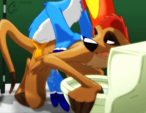 Rating: Explicit Score: 0 Tags: 2007 anthro avian bathroom bathroom_stall bird disney fur furry gay hornbill interspecies male male_only mammal meerkat multiple_males nude rule34 sex tagme the_lion_king timon toilet weaselgrease xyanth yaoi zazu User: bunchy7s