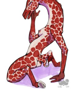 Rating: Questionable Score: 0 Tags: 2009 anthro biped breasts brown_body brown_fur butt e621 eyes_closed female fur giraffe giraffid hooves kneeling mammal nipples nude_anthro simple_background solo tail tail_tuft therealbloodhound tuft watermark white_background white_body white_fur User: bunchy7s