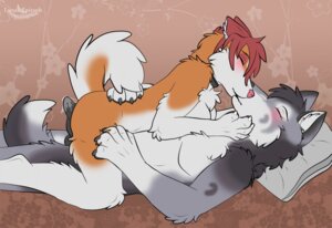 Rating: Explicit Score: 0 Tags: after_sex anthro blush bodily_fluids canid canine canis collar collar_only cum digital_media_(artwork) domestic_dog duo e621 erection eyes_closed female genital_fluids genitals husky kiss_on_lips kissing lunar_epitaph lying male male/female mammal nordic_sled_dog nude on_back penis pillow raised_tail sex spitz tail wolf User: bunchy7s