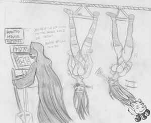 Rating: Explicit Score: 0 Tags: anthro ball_gag bdsm bondage bound breasts dialogue e621 english_text female gag gagged group hands_behind_back jedader lagomorph leporid mammal monochrome nude photo rabbit restraints rope rope_bondage scared sketch spreader_bar text traditional_media_(artwork) upside_down watermark User: bunchy7s