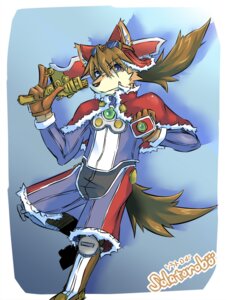Rating: Safe Score: 0 Tags: 2010 5_fingers akita akita_inu anthro aviator_cap blue_eyes boots brown_body brown_fur canid canine caninu canis clothed clothing cyberconnect2 domestic_dog e621 eyewear eyewear_on_head fingers fist footwear fully_clothed fur fur_trim_(clothing) furgonomics gloves goggles goggles_on_head hair handwear holding_object holding_weapon inner_ear_fluff knee_pads little_tail_bronx looking_at_viewer male mammal ponytail red_savarin shoes silverio smile solatorobo solo spitz sunglasses tail tuft weapon white_body white_fur User: bunchy7s