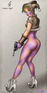 Rating: Questionable Score: 0 Tags: 1girls blonde_hair blue_eyes clothed clothed_female female female_only fully_clothed gun harlequin jester pistol rule34 skin_tight solo solo_female tight_clothes timesplitters timesplitters:_future_perfect timesplitters_2 viola_(timesplitters) weapon User: bunchy7s