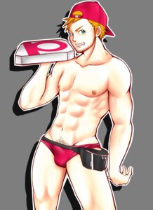 Rating: Explicit Score: 0 Tags: 1boy abs backwards_cap bag bara baseball_cap beige_skin belt bulge clothes color facial_hair fanny_pack front_view ginger ginger_hair green_eyes hair hat highres holding human human_only light-skinned_male light_skin looking_at_viewer male male_only muscles muscular muscular_male navel nipples open_eyes orange_hair pizza pizza_guy pubic_hair red_underwear round_ears rule34 six_pack smile solo standing topless uncensored underwear underwear_only yaoi User: bunchy7s