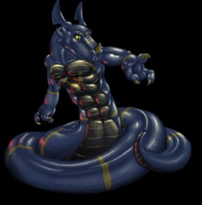 Rating: Safe Score: 0 Tags: 3_fingers abs anthro biceps black_background black_body black_scales blue_body blue_scales canid canine claws e621 fingers fox horn hybrid male mammal markings muscular muscular_anthro muscular_male pecs pupils scales scalie simple_background slit_pupils snakeoneer solo uniformvixen yellow_eyes User: bunchy7s