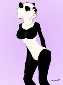 Rating: Safe Score: 0 Tags: anthro bear black_body black_fur breasts e621 female fur giant_panda hi_res mammal solo terumbli User: bunchy7s