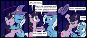 Rating: Questionable Score: 0 Tags: 2011 bedroom_eyes blue_background blue_body blush clothing comic cutie_mark dialogue digital_media_(artwork) duo e621 english_text equid equine eyes_closed female female/female feral feral_on_feral french_kissing friendship_is_magic fur hair half-closed_eyes hasbro hat headgear headwear horn kiss_on_lips kissing madmax mammal multicolored_hair my_little_pony mythological_creature mythological_equine mythology narrowed_eyes pattern_background purple_body purple_eyes purple_fur purple_hair seductive simple_background smile smirk text tongue trixie_(mlp) twilight_sparkle_(mlp) two_tone_hair unicorn white_hair witch_hat User: bunchy7s Rating: Questionable Score: 0 Tags: 2011 bedroom_eyes blue_background blue_body blush clothing comic cutie_mark dialogue digital_media_(artwork) duo e621 english_text equid equine eyes_closed female female/female feral feral_on_feral french_kissing friendship_is_magic fur hair half-closed_eyes hasbro hat headgear headwear horn kiss_on_lips kissing madmax mammal multicolored_hair my_little_pony mythological_creature mythological_equine mythology narrowed_eyes pattern_background purple_body purple_eyes purple_fur purple_hair seductive simple_background smile smirk text tongue trixie_(mlp) twilight_sparkle_(mlp) two_tone_hair unicorn white_hair witch_hat User: bunchy7s