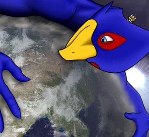 Rating: Questionable Score: 0 Tags: anthro avian beak bird blue_body blue_feathers canid canine digital_media_(artwork) duo e621 earth falco_lombardi feathers fox fox_mccloud holding_planet kp-yoshi laying_on_planet macro male mammal mixed_media nintendo photography_(artwork) planet shopped star_fox terra_macro third-party_edit world User: bunchy7s