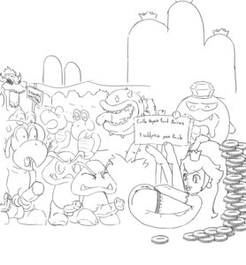 Rating: Explicit Score: 0 Tags: 1girls artist_request balls black_and_white boo_(mario) bowser female goomba hammer_bros. interspecies king_boo koopa koopa_troopa luigi's_mansion male mario_(series) nintendo penis piranha_plant princess_peach queue rule34 running_a_train straight_hair super_mario_bros. waiting_for_turn waiting_in_line User: bunchy7s