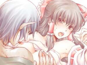 Rating: Explicit Score: 0 Tags: black_hair bow breast_grab breasts buront couple crossover detached_sleeves elf elvaan female final_fantasy final_fantasy_xi hairbow human licking meg_maru2 nipple_lick nipple_licking nipples open_mouth pointy_ears reimu_hakurei ribbon rule34 saliva sarashi silver_hair tears the_iron_of_yin_and_yang touhou User: bunchy7s