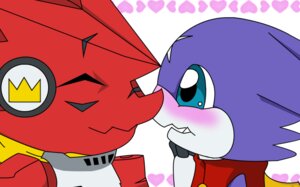 Rating: Safe Score: 0 Tags: ambiguous_gender anthro bandai_namco blue_eyes blush clothing digimon digimon_(species) digimon_fusion digimon_xros_wars duo e621 electronics eyes_closed facial_markings gumdramon head_markings headphones markings purple_body red_body scarf shoutmon shoutmon_(king_ver.) topwear vest wildchildgumdramon wings User: bunchy7s