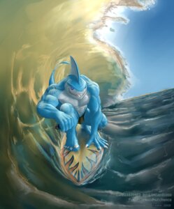 Rating: Safe Score: 0 Tags: 2009 abs anthro aquatic blue_body blue_eyes blue_skin claws clothing curl detailed_background diarmaidhutchence e621 fangs feet fish george_(diarmaidhutchence) grin hi_res humanoid_feet male muscular muscular_male pecs plantigrade scalie sea shark smile solo speedo surfing swimwear tail tattoo teeth todex water wave User: bunchy7s