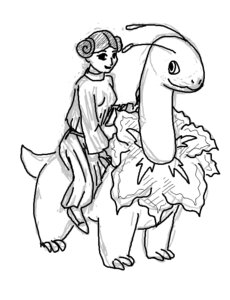 Rating: Safe Score: 0 Tags: black_and_white cinnamon_bun_hair crossover duo e621 female feral generation_2_pokemon human leia_organa mammal meganium monochrome nintendo pokemon pokemon_(species) quadruped riding simple_background sketch star_wars straddling unknown_artist white_background User: bunchy7s