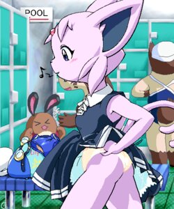 Rating: Questionable Score: 0 Tags: 4_fingers 5:6 >_< anthro anthrofied biped black_clothing black_dress black_ears black_nose blue_clothing blue_eyes bottomwear brown_body brown_fur brown_tail clothed clothing clothing_lift detailed_background digital_media_(artwork) dress dress_lift e621 eeveelution espeon eyes_closed female fingers fur furret g-sun generation_2_pokemon group headgear headwear iris locker locker_room monotone_body monotone_clothing monotone_fur monotone_headwear monotone_panties monotone_tail monotone_underwear multicolored_body multicolored_clothing multicolored_dress multicolored_fur multicolored_tail nintendo oekaki open_mouth open_smile panties pink_body pink_ears pink_fur pink_tail pokemon pokemon_(species) pokemorph pupils school_swimsuit sentret skirt small_nose smile solo_focus standing swimming_cap swimwear tail tan_body tan_fur tan_tail two_tone_body two_tone_clothing two_tone_dress two_tone_fur two_tone_tail underwear upskirt walking white_clothing white_dress white_headwear white_swimming_cap yellow_clothing yellow_panties yellow_underwear User: bunchy7s
