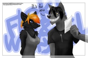 Rating: Safe Score: 0 Tags: 3:2 anthro canid canine canis clothing duo e621 female fleki_(character) gift koul male mammal shirt simple_background smile topwear white_background wolf wolfy-nail_(character) User: bunchy7s Rating: Safe Score: 0 Tags: 3:2 anthro canid canine canis clothing duo e621 female fleki_(character) gift koul male mammal shirt simple_background smile topwear white_background wolf wolfy-nail_(character) User: bunchy7s