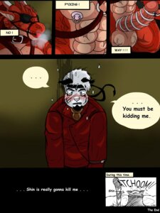 Rating: Explicit Score: 0 Tags: 3:4 abs animal_genitalia anthro athletic ball_gag bdsm biceps big_muscles big_penis bondage bound butler chain comic dialogue dragon dragon_(comic) dragonslash duo e621 english_text erection felid fur gag gagged genitals griffin_(awpdragon) horn humanoid_genitalia humanoid_penis kneeling leo_(dragonslash) male mammal muscular muscular_male muscular_sub mythological_creature mythological_scalie mythology nipple_piercing nipples nude pantherine pecs penis piercing reading scales scalie slave submissive submissive_male text tiger User: bunchy7s