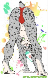Rating: Questionable Score: 0 Tags: all_fours anthro blue_eyes bulge bulge_from_behind butt clothing countershading e621 english_text eyewear felid feline glasses greensmoke hi_res lynx male mammal simple_background solo synx_(synxthelynx) teeth text underwear User: bunchy7s