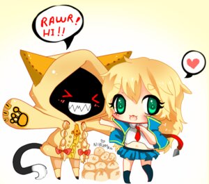 Rating: Safe Score: 0 Tags: >_< animal_humanoid arc_system_works ayuki-shura-nyan blazblue braided_hair braided_pigtails cat_humanoid chibi dialogue duo e621 english_text eyes_closed felid felid_humanoid feline feline_humanoid female food hair human humanoid kaka_(blazblue) mammal mammal_humanoid noel_vermillion pigtails shadow_face smile taokaka text User: bunchy7s