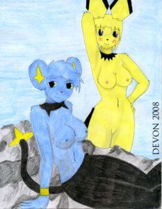 Rating: Explicit Score: 0 Tags: 2008 anthro breasts devonn female nintendo nipples pichu pok&eacute;mon_(species) pokemon pokemon_(species) pokemorph rule34 shinx User: bunchy7s