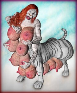 Rating: Questionable Score: 0 Tags: 16_breasts 3d_(artwork) big_breasts breasts breasts_and_teats chiron178 digital_media_(artwork) e621 felid female hi_res huge_breasts hyper leucistic lips looking_at_viewer mammal milk multi_breast multi_limb nightmare_fuel nipples nude pantherine quadruped solo stripes swollen tail taur teats tiger udders vein veiny_breasts veiny_udders what what_has_science_done white_body User: bunchy7s
