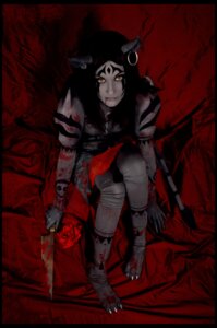 Rating: Questionable Score: 0 Tags: 3_toes alice_in_wonderland alice_liddell alice_madness_returns american_mcgee's_alice animal_humanoid blood bodily_fluids cat_humanoid cheshire_cat cheshire_cat_(mcgee) cheshire_cat_(species) claws clothed clothing cosplay domestic_cat e621 ear_piercing feet felid felid_humanoid feline feline_humanoid felis female flower fusion grey_body grey_skin human humanoid hybrid katy-angel knife looking_at_viewer mammal mammal_humanoid piercing plant real red_background rose_(flower) simple_background solo spikes tattoo toes tribal tribal_tattoo yellow_eyes User: bunchy7s