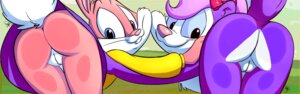 Rating: Explicit Score: 0 Tags: absurd_res accessory against_surface anthro babs_bunny bent_over bottomwear bow_(feature) bow_accessory bow_ribbon buckteeth butt clothed clothing duo e621 female fifi_la_fume genitals glass hair_accessory hair_bow hair_ribbon hi_res innie_vulva ishoka lagomorph leporid looking_at_viewer looking_back mammal mephitid on_glass plump_labia presenting presenting_hindquarters presenting_vulva rabbit raised_tail rear_view ribbons signature skirt skunk striped_skunk tail tail_under_skirt take_your_pick teeth tiny_toon_adventures vulva warner_brothers User: bunchy7s