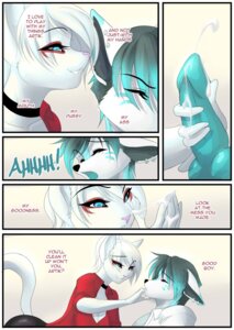 Rating: Explicit Score: 0 Tags: anthro artik_ninetails bdsm bodily_fluids canid canine canis collar comic cum cumshot dialogue domestic_cat dominant dominant_female dossun duo e621 ejaculation english_text erection felid feline felis female finger_fetish finger_in_mouth finger_play fingers genital_fluids genitals gesture good_boy handjob hi_res knot male male/female mammal mistress open_mouth orgasm penile penis pet_praise petplay praise raised_finger raised_pinky roleplay sex slave speech_bubble submissive submissive_male tail teeth text tongue winter_night wolf User: bunchy7s