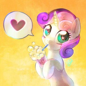 Rating: Safe Score: 0 Tags: 1:1 :3 beverage e621 equid equine erinliona female feral friendship_is_magic hasbro heart_symbol horn mammal milkshake my_little_pony mythological_creature mythological_equine mythology solo sweetie_belle_(mlp) unicorn young young_feral User: bunchy7s