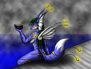 Rating: Questionable Score: 0 Tags: 2010 anthro biped blue_body blush breasts e621 female glowing green_hair hair long_hair looking_at_viewer nipples nude serra_(snowfyre) sitting snowfyre solo unknown_species water white_body yellow_eyes User: bunchy7s