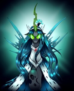 Rating: Safe Score: 0 Tags: 2013 absurd_res armor arthropod changeling_(mlp) clothing crown e621 female friendship_is_magic glowing glowing_eyes green_eyes hasbro headgear hi_res horn insect_wings looking_at_viewer my_little_pony queen_chrysalis_(mlp) royalty solo wings yula568 User: bunchy7s