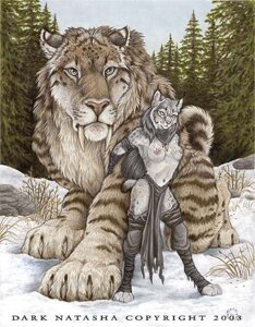 Rating: Questionable Score: 0 Tags: 2003 anthro barefoot bottomwear breasts claws clothed clothing dark_natasha detailed_background duo e621 ear_piercing english_text fangs feet felid feline female feral forest fur grey_body grey_fur loincloth looking_at_viewer lynx macro mammal mullet navel navel_piercing nipples outside piercing plant prehistoric_species saber-toothed_tiger sabertooth_(anatomy) scar signature size_difference sky snow standing tail teeth text topless tree whiskers white_body white_fur wood User: bunchy7s