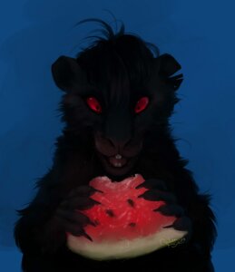 Rating: Safe Score: 0 Tags: 2013 ambiguous_gender black_body black_fur detailed detailed_food e621 food fruit fur hi_res holding_food holding_object mammal melon murid murine orphen-sirius plant rat rodent solo watermelon watermelon_slice User: bunchy7s