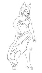 Rating: Questionable Score: 0 Tags: 2012 bastetrin black_and_white breasts clothed clothing digital_media_(artwork) e621 female monochrome rhainestice solo tail User: bunchy7s