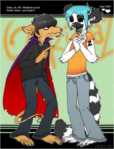 Rating: Safe Score: 0 Tags: 2006 2d_(gorillaz) alternate_species alternative_fashion anthro band_merch black_hair blue_hair bottomwear cape cigarette clothed clothing cosplay duo e621 empty_eyes facial_piercing female fully_clothed furrification glamfur gorillaz goth hair jewelry lemur lip_piercing male mammal murdoc_niccals murid murine nose_piercing nose_ring open_mouth pacrat pants piercing primate rat ring-tailed_lemur ring_piercing rodent septum_piercing shirt short_hair smoking standing strepsirrhine tail teeth tongue topwear zeriara zeriara_(character) User: bunchy7s Rating: Safe Score: 0 Tags: 2006 2d_(gorillaz) alternate_species alternative_fashion anthro band_merch black_hair blue_hair bottomwear cape cigarette clothed clothing cosplay duo e621 empty_eyes facial_piercing female fully_clothed furrification glamfur gorillaz goth hair jewelry lemur lip_piercing male mammal murdoc_niccals murid murine nose_piercing nose_ring open_mouth pacrat pants piercing primate rat ring-tailed_lemur ring_piercing rodent septum_piercing shirt short_hair smoking standing strepsirrhine tail teeth tongue topwear zeriara zeriara_(character) User: bunchy7s
