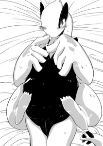 Rating: Explicit Score: 0 Tags: avian black_and_white blush e621 female feral generation_2_pokemon genitals greyscale hi_res legendary_pokemon looking_at_viewer lugia mokanyann monochrome nintendo pokemon pokemon_(species) presenting solo tail vulva wings User: bunchy7s