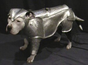 Rating: Questionable Score: 0 Tags: ambiguous_gender armor canid canine canis digitigrade domestic_dog e621 feral feral_armor furgonomics grandfathered_content headgear helmet knight mammal medieval medieval_armor metal plate_armor quadruped real solo tail unknown_artist warrior User: bunchy7s