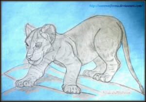 Rating: Questionable Score: 0 Tags: ambiguous_gender blue_background digital_media_(artwork) digitigrade e621 felid feral graphite_(artwork) hi_res lion mammal mixed_media pantherine pen_(artwork) quadruped signature simple_background sketch solo tail traditional_media_(artwork) werewolfovna young User: bunchy7s