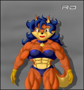 Rating: Questionable Score: 0 Tags: abs anthro biceps blue_hair breasts canid canine carmelita_fox clothed clothing collar e621 female fox gloves hair handwear looking_at_viewer mammal muscular muscular_anthro muscular_female skimpy sly_cooper_(series) solo sony_corporation sony_interactive_entertainment sucker_punch_productions tail unknown_artist User: bunchy7s